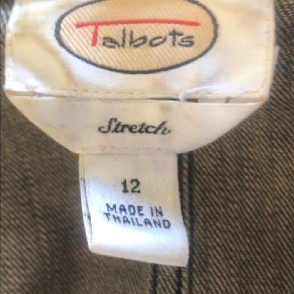 🧥 Talbots Stretch Denim Jacket 12 - Picture 8 of 10